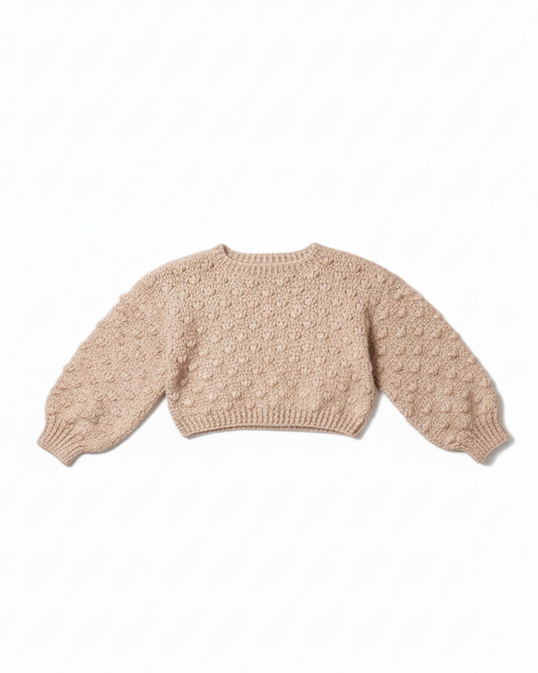 Puff Stitch Crochet Sweater