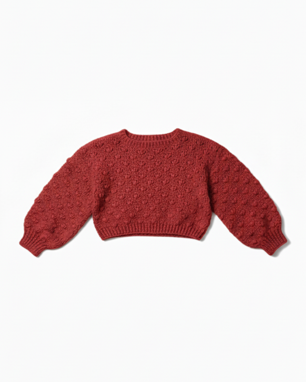 Puff Stitch Crochet Sweater