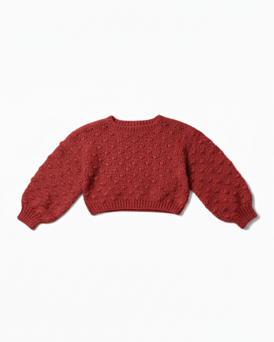 Puff Stitch Crochet Sweater