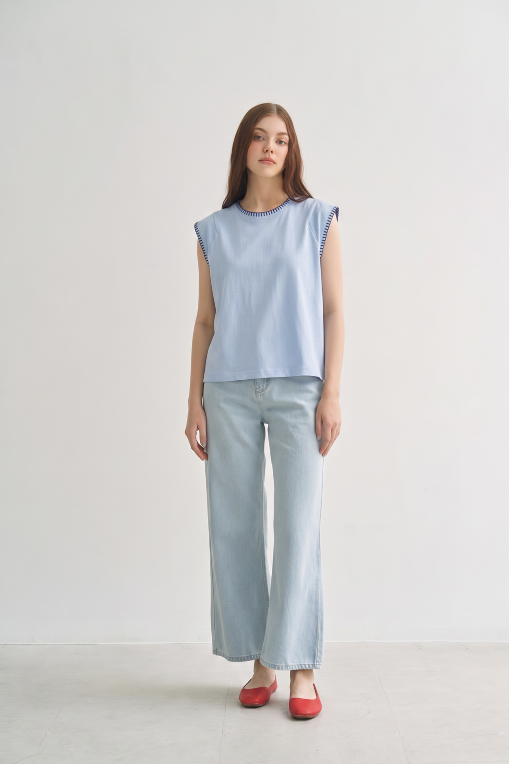 Blueberry Skies Soft Edge Tank