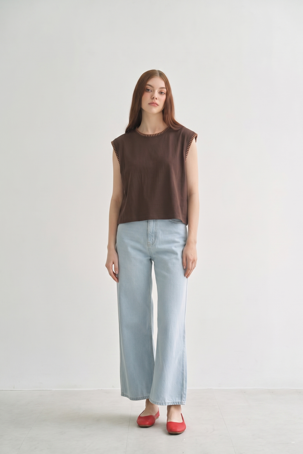 Mocha Mood: Soft Edge Tank