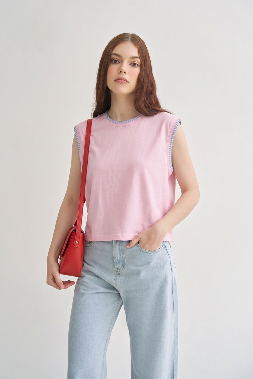 Strawberry Milk Soft Edge Tank