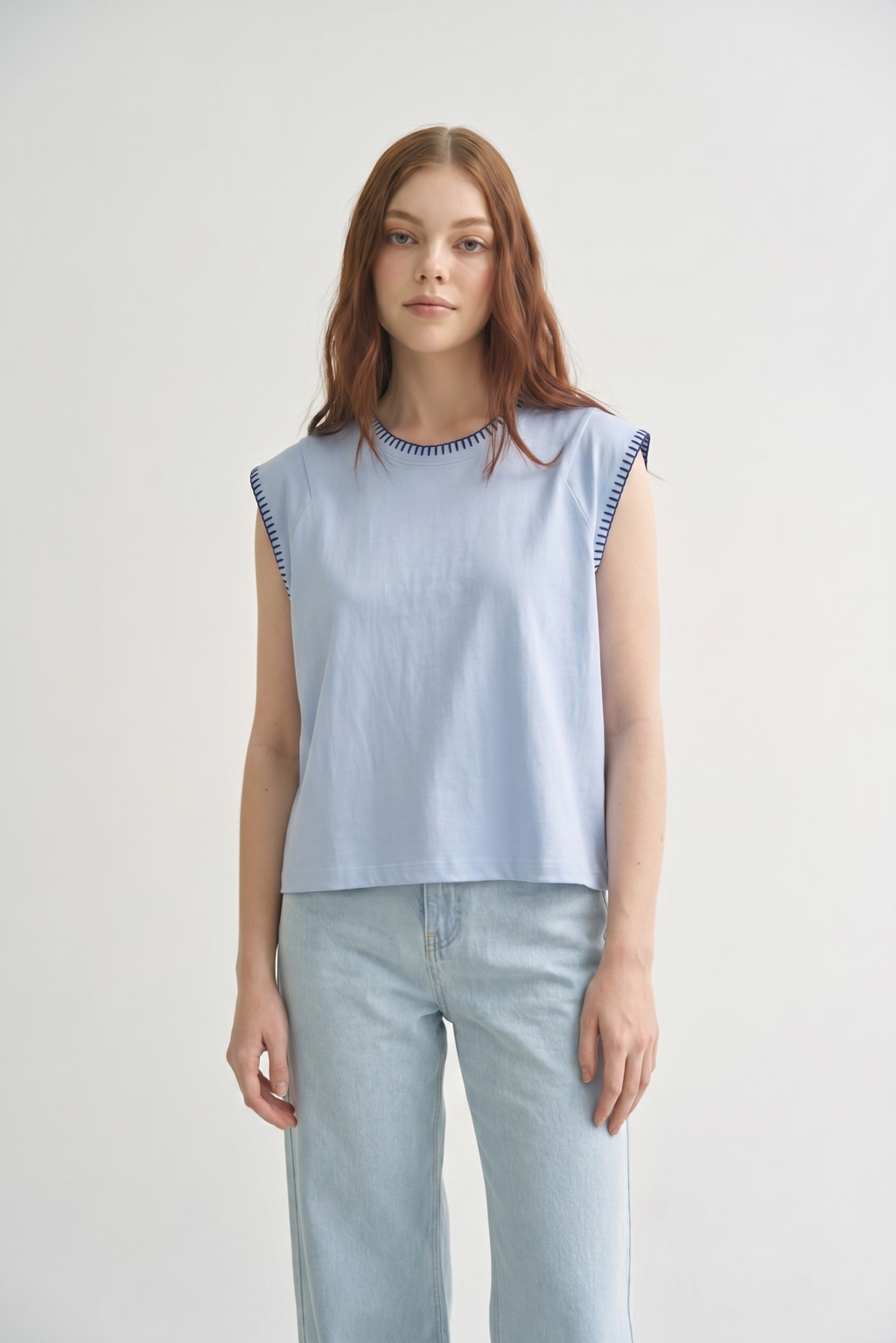 Blueberry Skies Soft Edge Tank