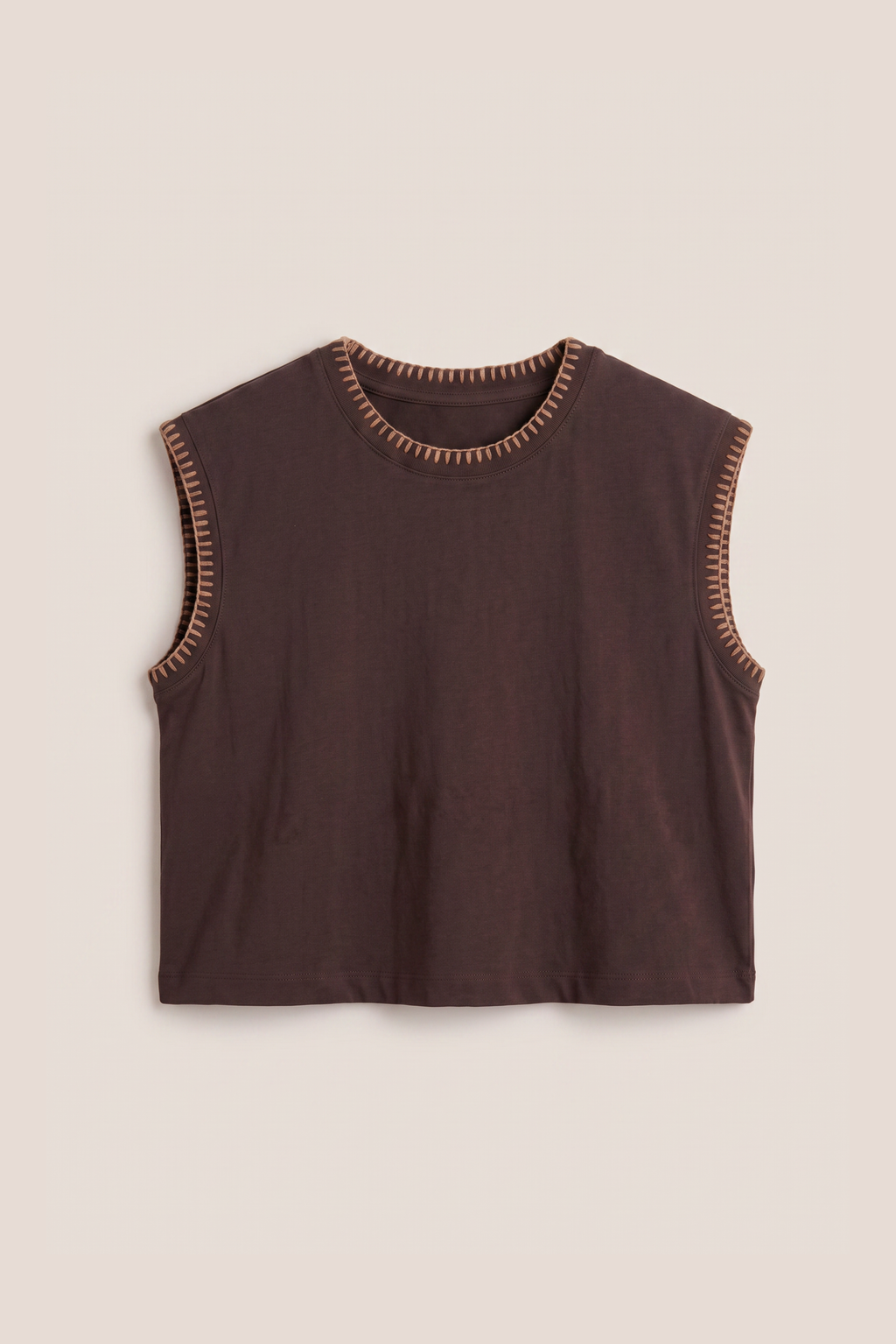 Mocha Mood: Soft Edge Tank