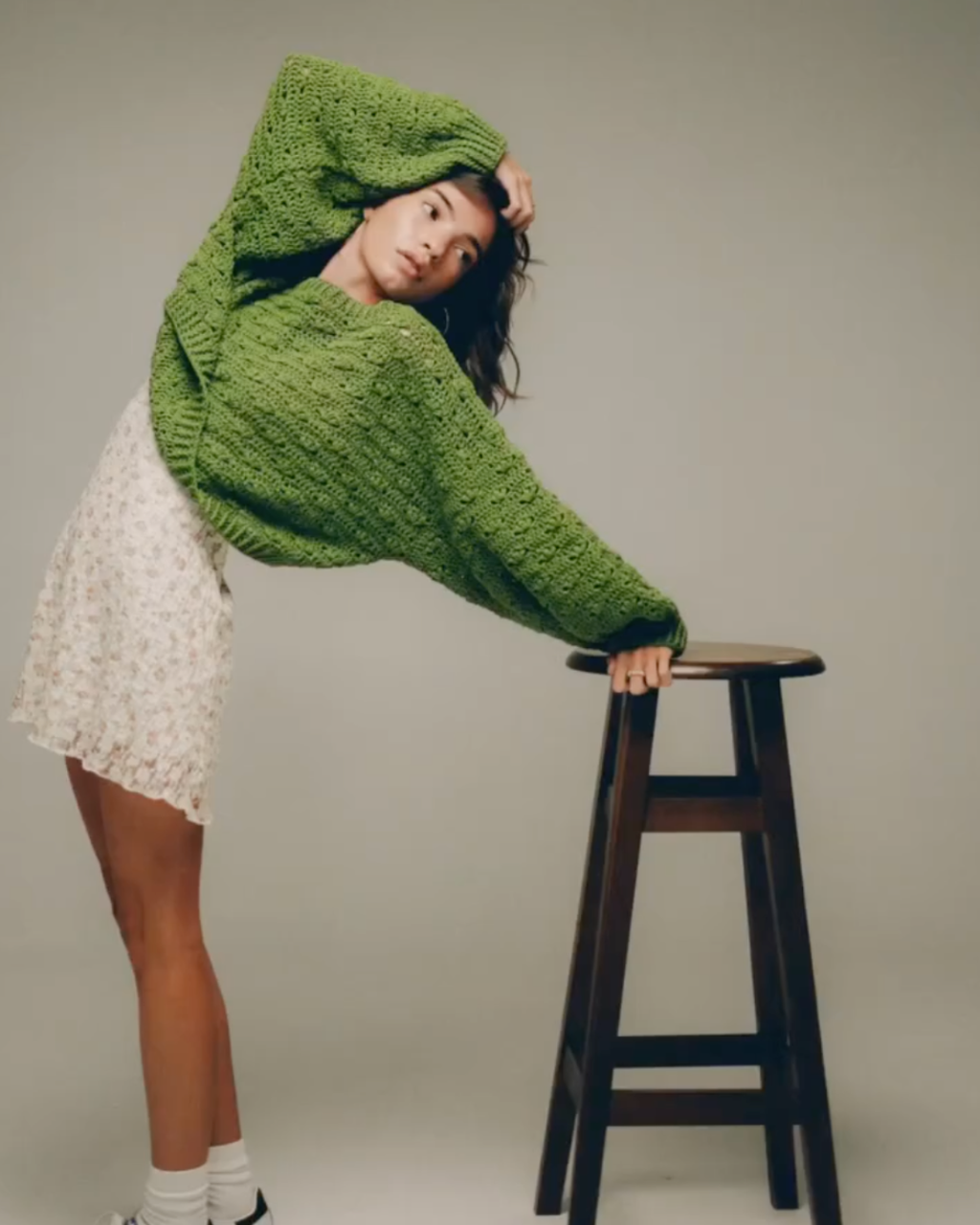 Puff Stitch Crochet Sweater